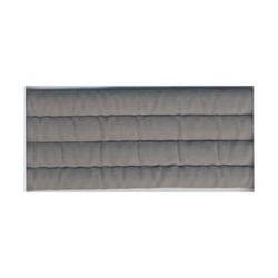 Bobine 10m sangle matelassée 35mm gris clair