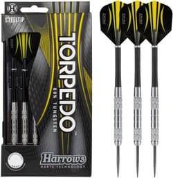 Fléchettes Torpedo 80 steel 24g K1 - Harrows - Jaune