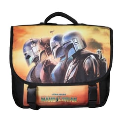 Cartable scolaire 38 cm - Star Wars - Noir et orange - 2 compartiments