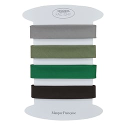 Lot de 4 Biais coton unis - 2 mètres par couleur - designers-factory (Lot D)