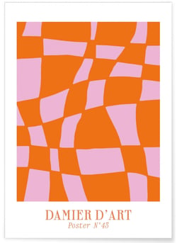 Affiche Damier d'art | A3 : 29,7x42cm