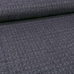 Tissu Maille Polyviscose Pieds de poules sur fond Bleu marine