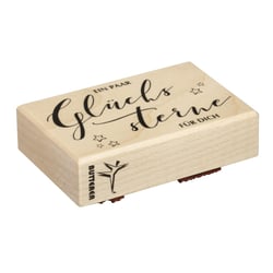 Tampon "Glückssterne", 5x8cm