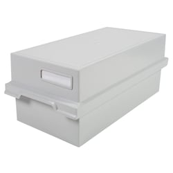 Boîte à fiches DIN A6 - Gris lumière - Exacompta