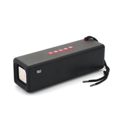 Enceinte Bluetooth Portable Subwoofer Avec Corde Tressée Support USB AUX TF et FM Noir YONIS
