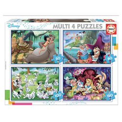 Puzzle multi 4 en 1 – Classiques Disney - Educa Borras