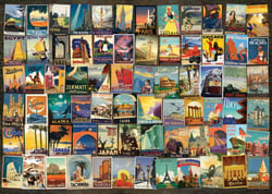 Puzzle 1000 pièces - Classiquetage Collage - Voyage - DToys