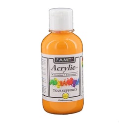 Peinture Acrylique en bouteille Jaune d'or 200ml - Amt