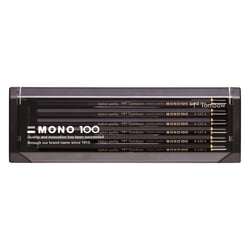Lot de 12 crayons graphite TOMBOW MONO 100 - Dureté 4H