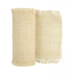 RUBAN TOILE CRÈME - 10.2 CM X 1 M