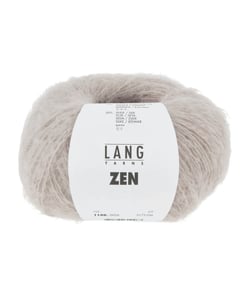Pelote de Laine, Alpaga et Soie à tricoter ZEN - 25GR - Lang Yarns 0026 Marron