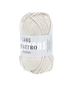 Fil à tricoter 100% coton QUATTRO - Lang Yarns 26 Marron