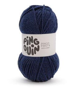 Pelote à Tricoter PINGO FIRST 6 - 100 g - Pingouin : Douceur, Polyvalence et Petit Prix Marine Bleu