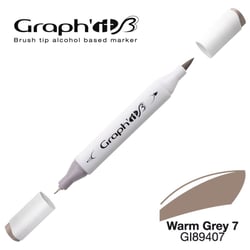 Graph'It - Marqueur manga à l'alcool Graph'it Brush 9407 Warm Grey 7