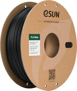 Filament pour imprimante 3D Esun - PLA mat - Noir - Bobine 1 kg