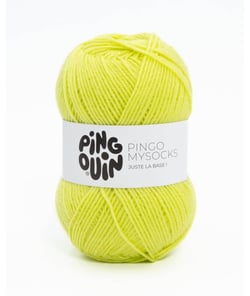 Fil spécial chaussette à tricoter PINGO MYSOCKS - Pingouin Vert Anisade