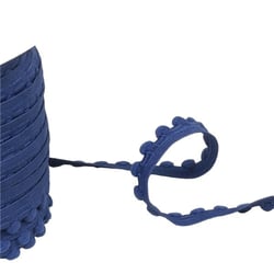 Bobine 25m élastique à pompons bleu marine 13mm