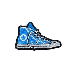 Ecusson thermocollant baskets bleu 4,3cm x 3,1cm
