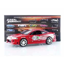 Véhicule miniature - JADA TOYS - Mitsubishi Eclipse Fast and Furious 1995 - 1/24 - Rouge - Collection