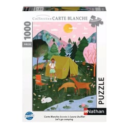 Nathan – Puzzle 1000p – Lets go camping - Nathan Jeux - Vert