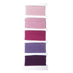Fil en coton StitchetKnot, 5 couleurs chaque 10m en , rose oeillet