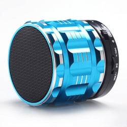 Mini Enceinte Bluetooth Portable Smartphone Carte Micro SD Kit Mains Libres Bleu YONIS