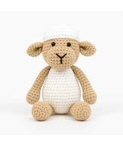 Kit de crochet Gründl Flocon le Mouton - Créez votre doudou mouton tout doux en fil Funny certifié OEKO-TEX Multicolore