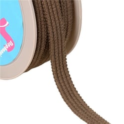 Bobine 20m Galon quatre cordons 15mm marron foncé
