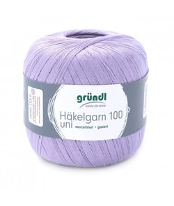 HAKELGARN 100 fil coton à crocheter - Grundl - certifié Oeko-Tex 126 Violet