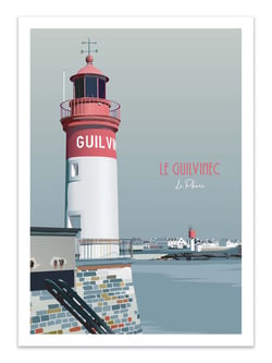 Affiche 50 x 70 cm -  Le Guilvinec - Artmoric