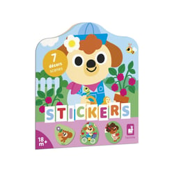 Cahier de stickers – Le jardin - Janod - Jaune
