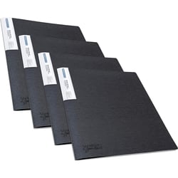 Lot de 4 porte-vues - 10 pochettes transparents - 20 vues - Format A4 - Noir - Rapesco