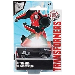 Transformers : stealth sideswipe - véhicule miniature métal noire - voiture - hasbro