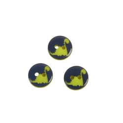 Lot de 3 boutons 2 trous enfant dinosaure