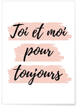 Affiche Toi et Moi | A3 : 29,7x42cm