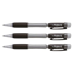 Porte-mines PENTEL Fiesta II - Lot de 3 - Pointe 0,7 mm - Corps noir