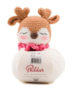Phil Roudoudou – Pelote doudou à tricoter Phildar 30 g BICHE