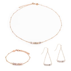 Collier, bracelet et boucles d'oreilles Piana en pierres Labradorite - Sloya