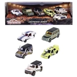 Coffret Castheads Magazine - 5 véhicules en métal - Parties ouvrantes et phares translucidesr - Des 3 ans