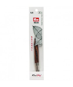 Aiguilles interchangeables courtes NATURAL N° 3 à 6 à l'unité - Prym - Knit Pro taille n°5