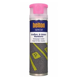 Spray de peinture - Marquage routier - Rouge néon - Asphalte, béton, parkings - Belton Special - 500ml