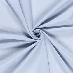Tissu Seersucker Carreaux Nano Rayures sur fond Bleu ciel