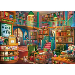 Puzzle librairie anglaise 1000 pièces - collection nostalgie - magasin de livres - educa - 19925