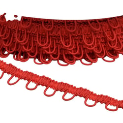 Bobine 25m galon ganse élastique 17mm rouge