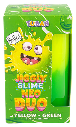 Slime Jiggly Slime Neo Duo - Jaune et vert - 430 g - Tuban