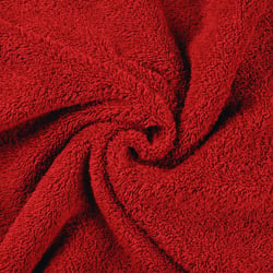 Tissu Eponge légère 340 g/m² uni Rouge