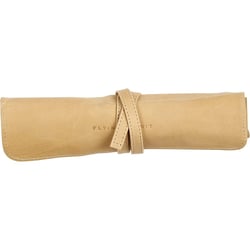 Trousse - Beige - Ronde - En rouleau - Cuir véritable - Flying Spirit - Clairefontaine