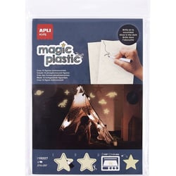 Plastique magique A4, 3 feuilles - Brille dans la nuit
