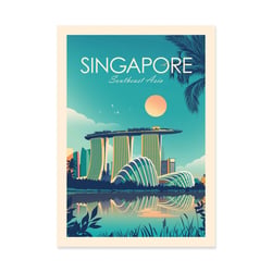 Affiche 30x40 cm - Singapore - Studio Inception