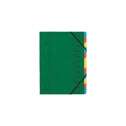 Trieur 12 Compartiments Vert - Exacompta